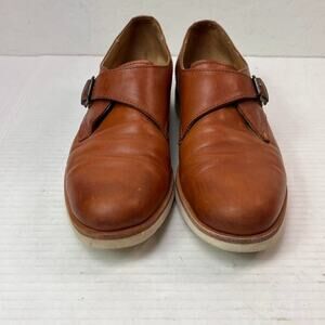 Frye Loafers Shoes Womens 7B Brown Single Monk Casual Soft Leather